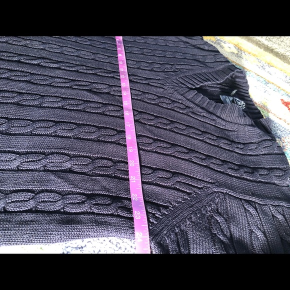 Escada Navy V-Neck Sweater - Picture 3 of 6